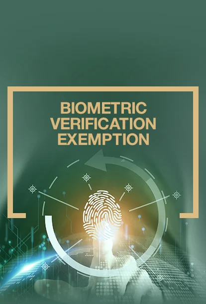 MCB Live Biometric Verification Exemption Guidelines