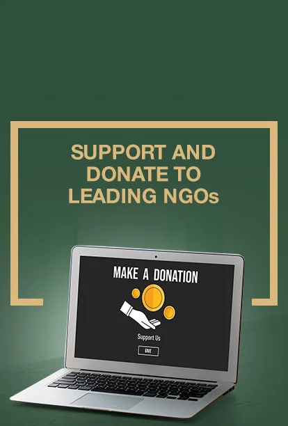 Support and donate to leading NGOs