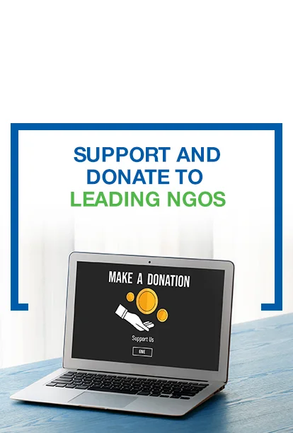 Support and donate to leading NGOs